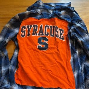 Syracuse University flannel long sleeve never worn #syracuse #tailgate